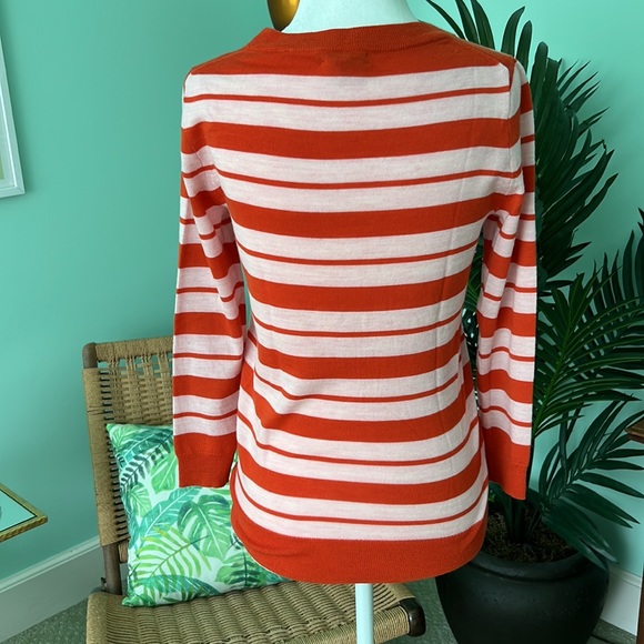J Crew Striped Merino Wool Sweater Size XS - Picture 3 of 7